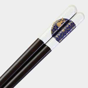 Gekka Rabbit Blue Japanese Chopsticks